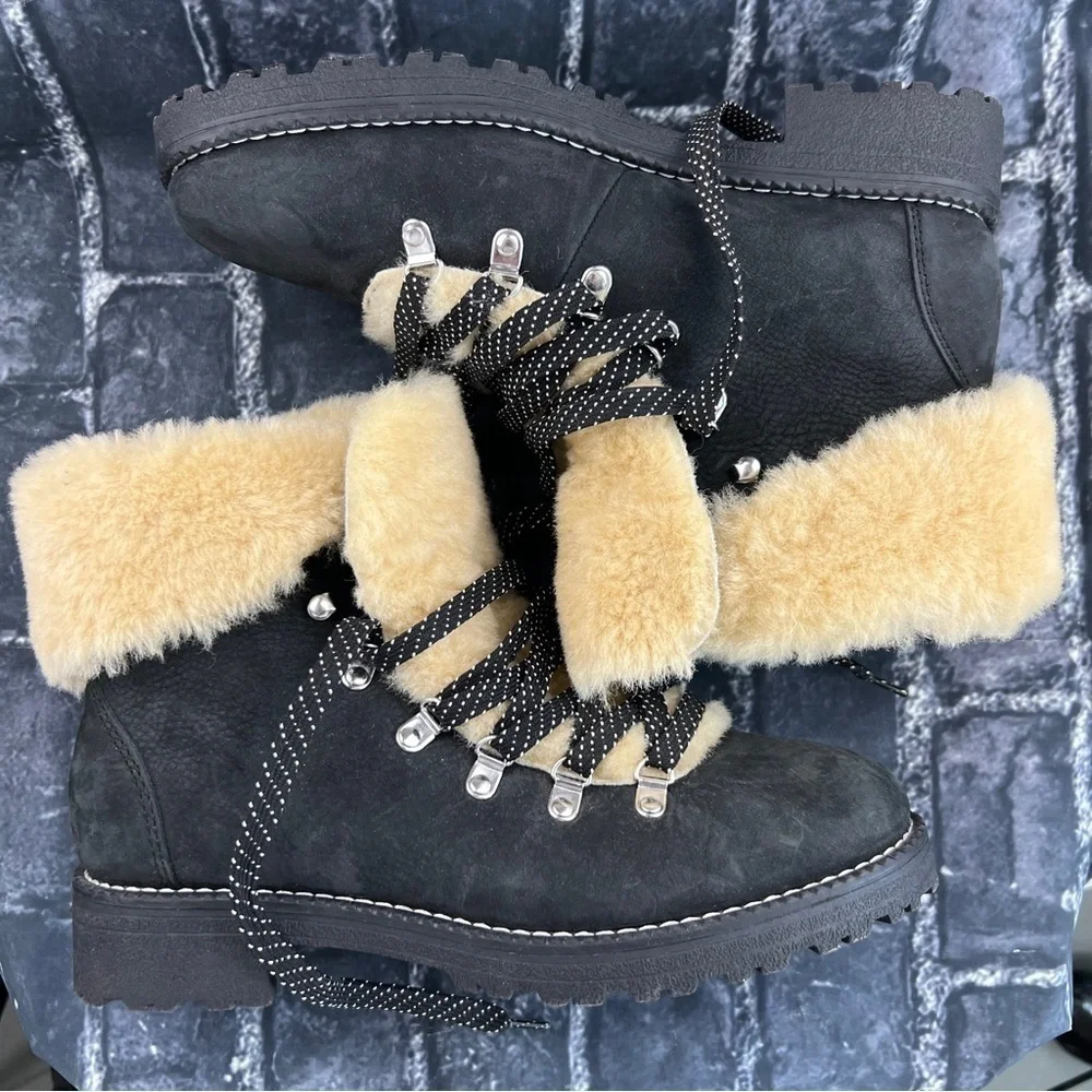 J CREW FUR BOOTS